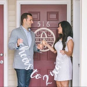 Cheers to 2 Years Silver Glitter String Banner!